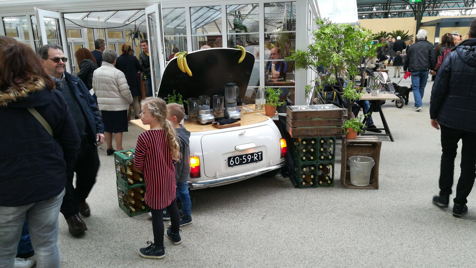 Mobiele smoothie bar te huur voor een klantendag